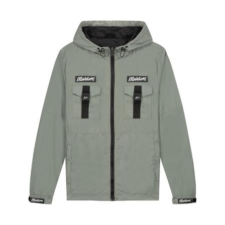 Malelions Pocket Cargo Windbreaker , Groen , Heren , Maat: M Zomerjassen