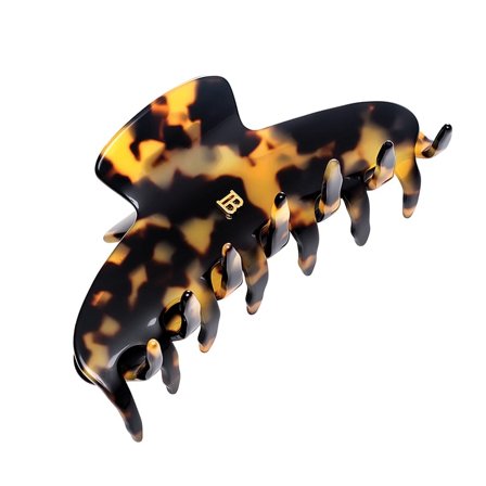 BALMAIN PARIS Hair Couture Cellulose Acetate Pince à cheveux Tortoise Shell, Large, Hår, Hårpynt, Hårklemmer