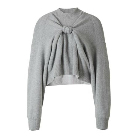 Alexander Wang Wool Central Knot Sweater Grå, Dame