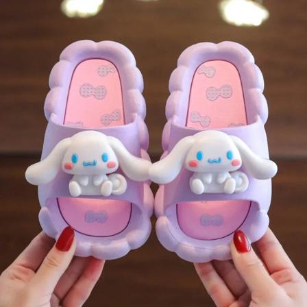 Sanrios Cinnamoroll HelloKittys Anime Figur Tecknad Sommar Inomhus Sandaler Duschrum Halkfri sko Söt Vuxna Barn Tofflor Cinnamoroll 4 38-39 23cm