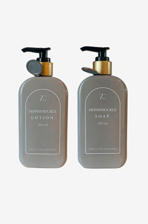 Zelected by Houze - Tvål/Lotion Honeysucklte Set /2 - Svart - Badrumstillbehör - Från Homeroom