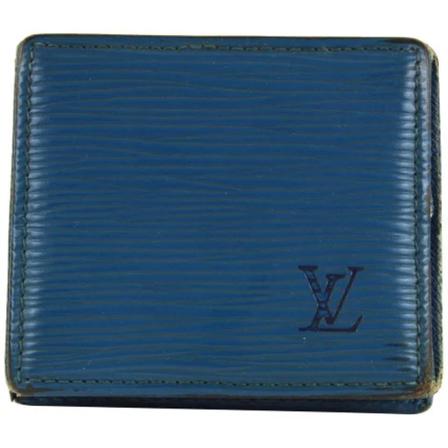 Louis Vuitton Vintage, Pre-owned Leather wallets Blauw, Heren, Maat:ONE Size