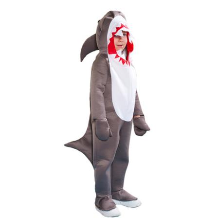 Halloween Grå Unisex Hajdräkt För Halloween Xl