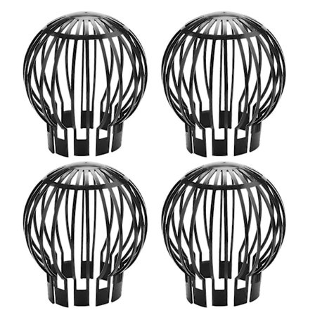 4 STK Tagrendenedløb Filter Si, der Forhindrer Bladaffald, Grene og Tagmos i at Tilstoppe - Den Perfekte