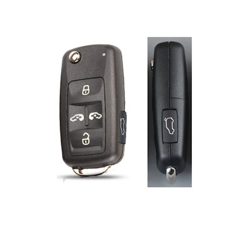 Bilnøglehus til VW, Sharan, Tiguan, Golf, Sagitar, MK6 Polo, Touareg, Coque-udskiftning, 4/5 knapper