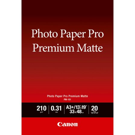 Canon PM-101 Premium Matte Photo Paper Pro A3+ - 20 Sheets