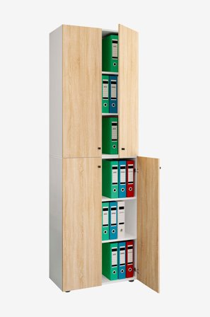 VCM - Vcm Kontorsskåp Lona 2Xl gångjärnsdörrar - Flerfärgad - Skåp - Från Homeroom