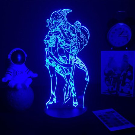 Peli Genshin Impact Beidou 3d Led Yövalolamppu