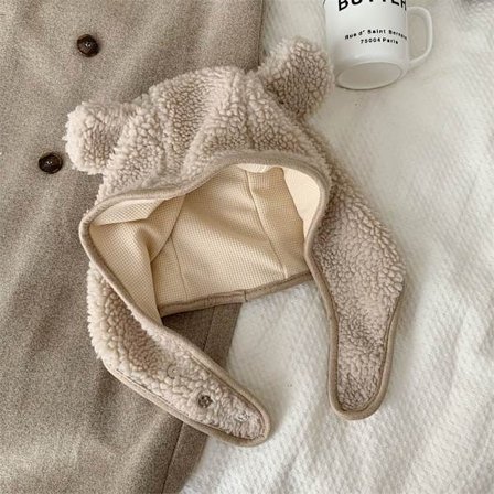 Vinterlue Caps Bear Pullover Lue BEIGE