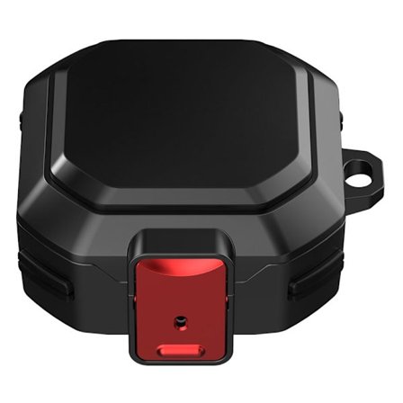 Samsung Galaxy Buds2 / Live / Pro cool design skyddsfodral med spänne - Svart / Röd