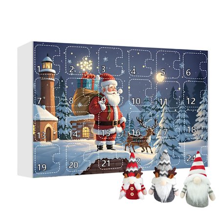 2025 Halloween Gnome Adventskalender, Halloween Adventskalender med Gavedukker