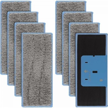 8-pak vaskbare moppeklude til iRobot Braava Jet M6134, vaskbare moppeklude til iRobot Braava M6, genanvendelige moppeklude