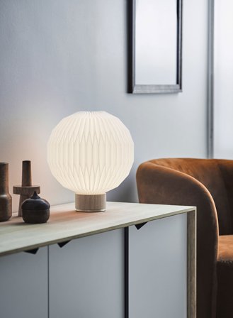 Model 375 bordlampe medium papir - hvit