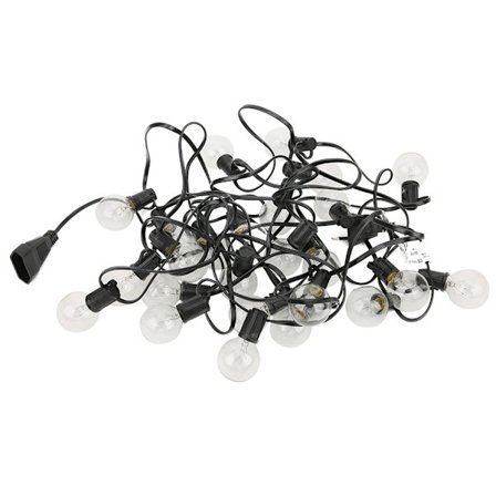 EU-kontakt 220V G40 glødelampe lysstreng for utendørs hage gårdsplass dekorasjon