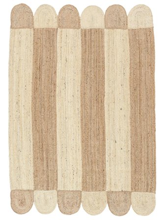 Alfombra Para Interiores/Exteriores Elba Blanco Natural/Beige