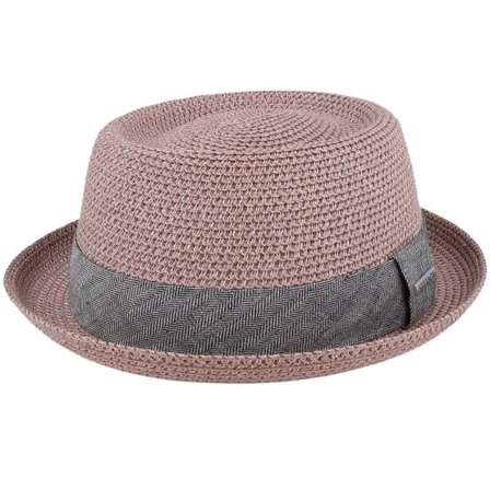 Stetson - Rosa porkpie Hatt - Toyo Dusty Rose Pork Pie @ Hatstore