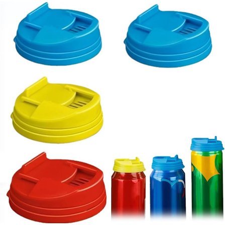 Sodavandslågsdåse - Sikkert materiale, stærkt og holdbart, let at bære Genanvendelige drikkevarelågsbeskyttere