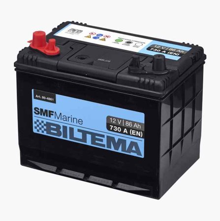 Biltema - Fritidsbatteri marine 12 V 86 Ah