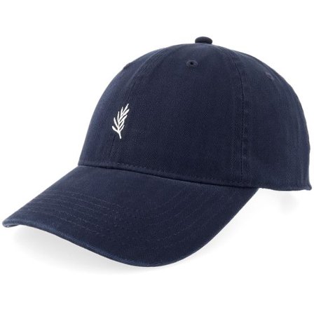 Upfront - Blå unconstructed Keps - Darren Navy Dad Cap @ Hatstore