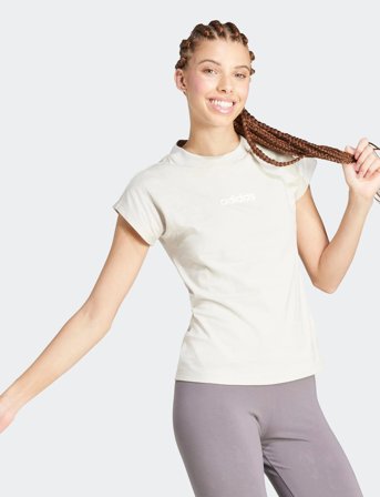 adidas Sportswear W Lin Sj T - Beige - XXL