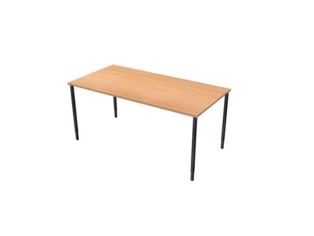 LANAB DESIGN Skrivbord Fristående 160x80cm boklam/svart - Lyreco - Kontorsmöbler och inredning > Bord och hurtsar > Skrivbord - Fasta