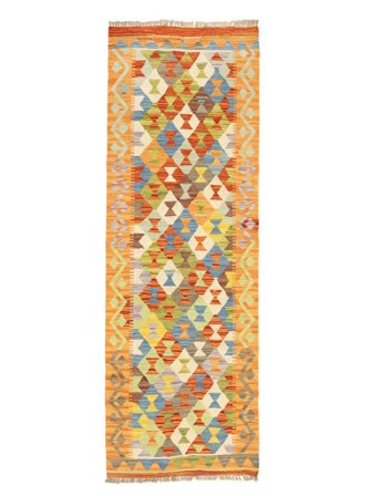 Kelim Afghan Old Stil Teppich Handgewebt 69X198 Läufer Afghanistan