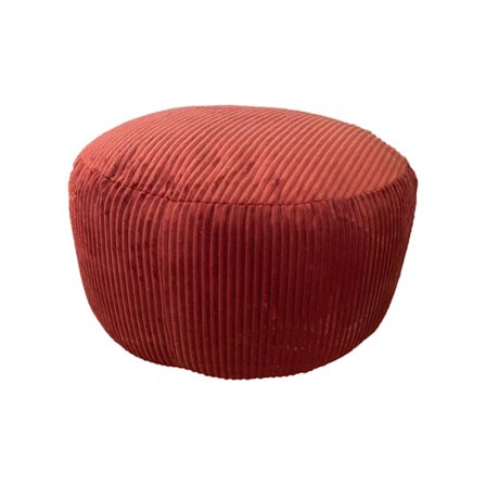 Corduroy Pouf – Pyöreä lattiatyyny, Boho-tyyli