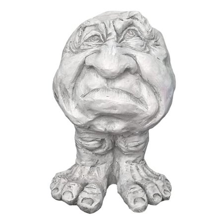 Rolig Stor Huvudkruka Ansikte Blomkrukor Huvudformade Sukkulenter Krukor Resin Huvudkrukor-1(Rage Margery)