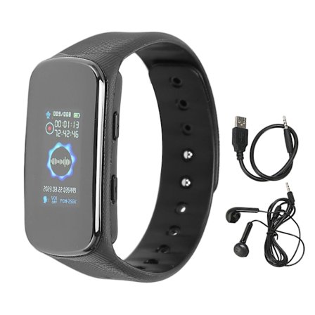 Ääninauhurikello, kohinanvaimennus, HIFI MP3 -toiminto, irrotettava muotoilu, ääniaktivoitu nauhuri oikeuteen, 8 Gt