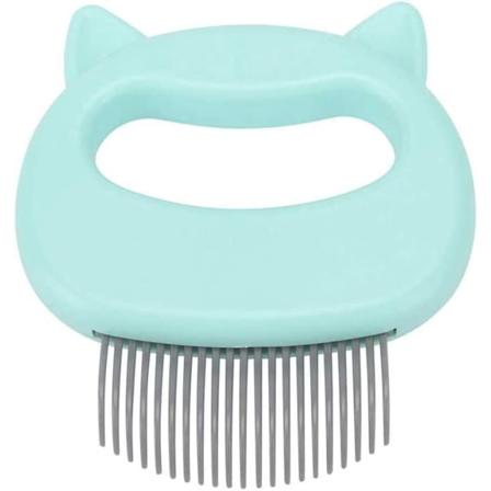 Kattekam, kattebørste, massasjekam for katter, kattestell - grønn