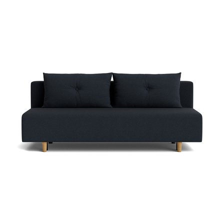 Houston 2 personers sovesofa, opbevaring - Loop Mørkeblå - 200x87x85cm - Sofa, sovesofa - Elegant sofa med sovefunktion 133x200cm og minimalistisk 