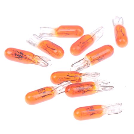 10 stk T5 12v 1,2w bil halogen instrumentlys Dashboard pære