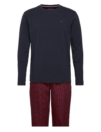 Cn Ls Pant Woven Set Print Patterned Tommy Hilfiger