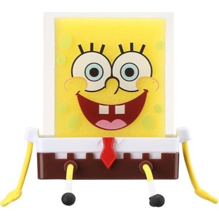 Piirretty sieniteline, keittiön sieniteline Spongebob-teemalla, tiskialtaan hylly sienien valuttamiseen