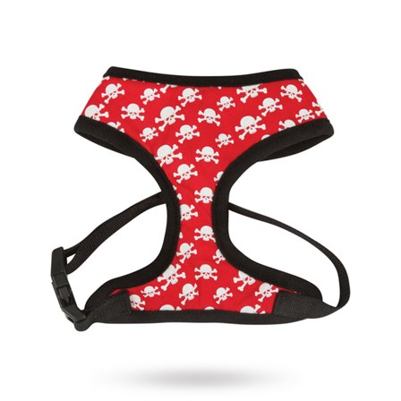 Casual Canine - Crossbone - Röd Självlysande Sele