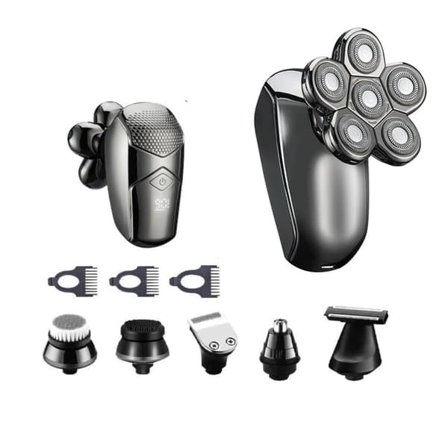 6-i-1 barbermaskin / trimmer for hode og ansikt Mørkegrå