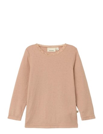 Nmfnoel Nab Wool Ls Slim Top Lil Pink Lil'Atelier