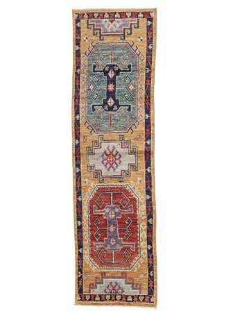 83X297 Tapis D'orient Kazak Fine De Couloir (Laine, Afghanistan)