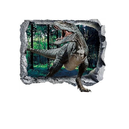 Børneværelse Dekoration 3d Brudt Væg Dinosaur Vægklistermærke Stue Soveværelse Dekoration Vægklistermærke