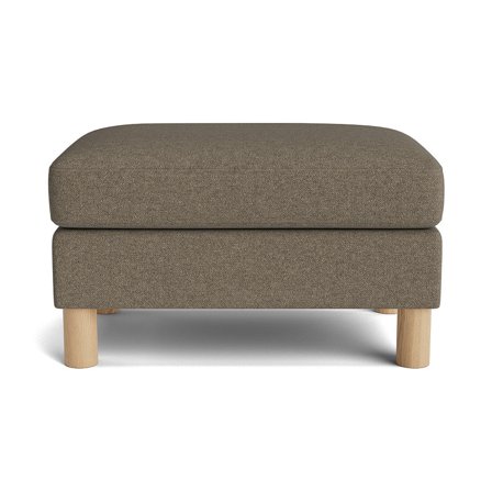 Haven Pouf Aurora Braun Modernes Design Bequemer Polsterhocker 44cm Höhe Hochwertiger Sitzkomfort für Wohnzimmer und Schlafzimmer Elegant
