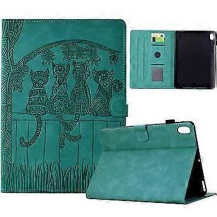 Präglad Läderfodral för iPad 10:e generationen 10.9 2022 (Ljusblå)