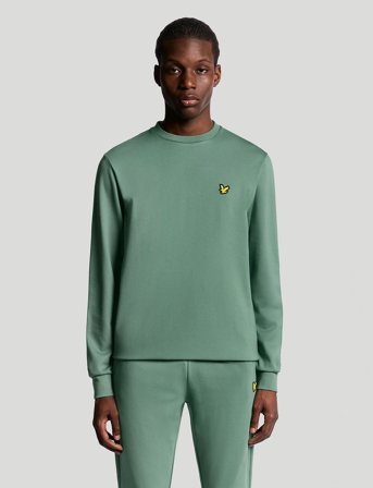 Lyle & Scott Sport Crew Neck Fly Fleece - Green - S