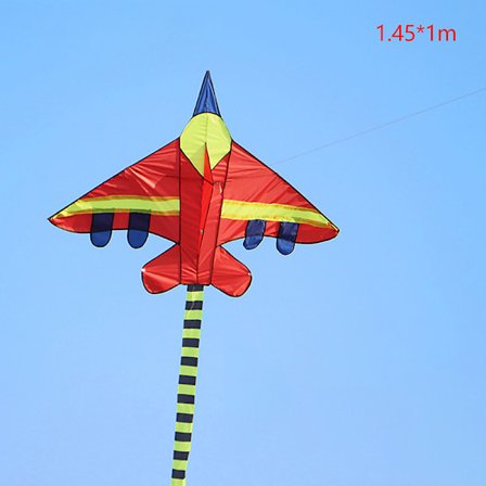 Sarjakuva Lasten leija Sininen Punainen Fighter Rainbow Plane Suuri leija