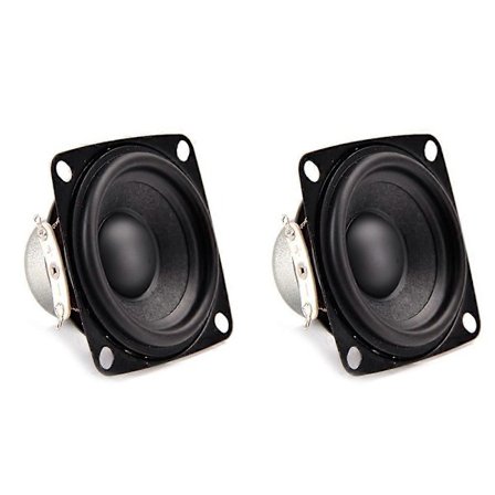 2 stk 52mm Full Range Høytalere 4 Ohm 10W Flat Arc Dobbel Magnet Bluetooth Høytaler