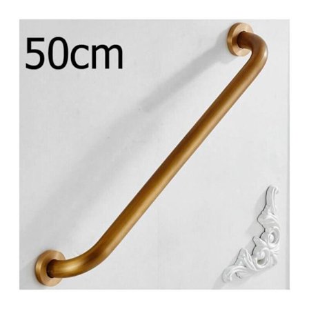 Gyllene badkarsräcke för äldre säkerhet (50cm / 20 tum gyllene räcke) lämpligt för dusch