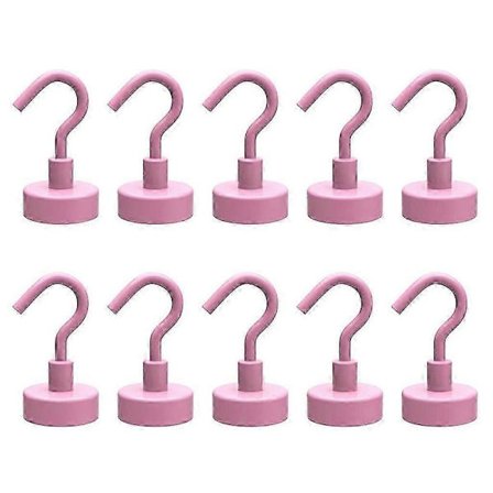 10-pak Magnetiske Kroge til Hjemmet Køkken Arbejdsplads Kontor Garage Kraftige