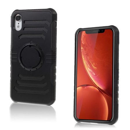 iPhone 9 beskyttende cover af hybridmateriale - Sort