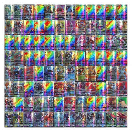 Laadukkaat 100 kpl korttipakkaus sisältäen kultafoliokortteja, sekoitettuja kortteja