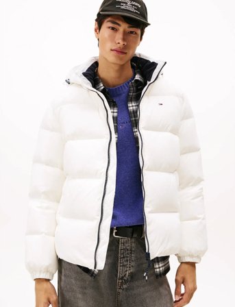 Tommy Jeans Tjm Essential Down Jacket Ext - White - XXXL