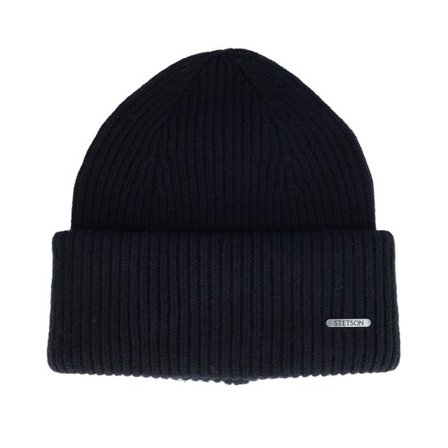 Stetson - Svart cuff Beanie - Beanie Wool Black Cuff @ Hatstore